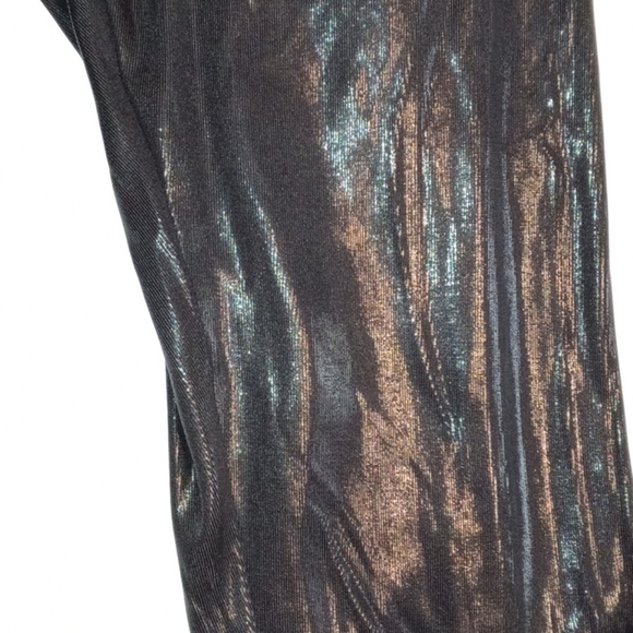 H&M Divided womens metallic black see thru pants - Picture 2 of 9